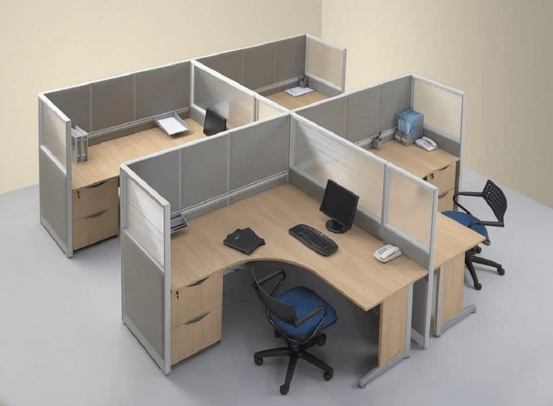 Cấu tạo chung của các mẫu bàn văn phòng có vách ngăn