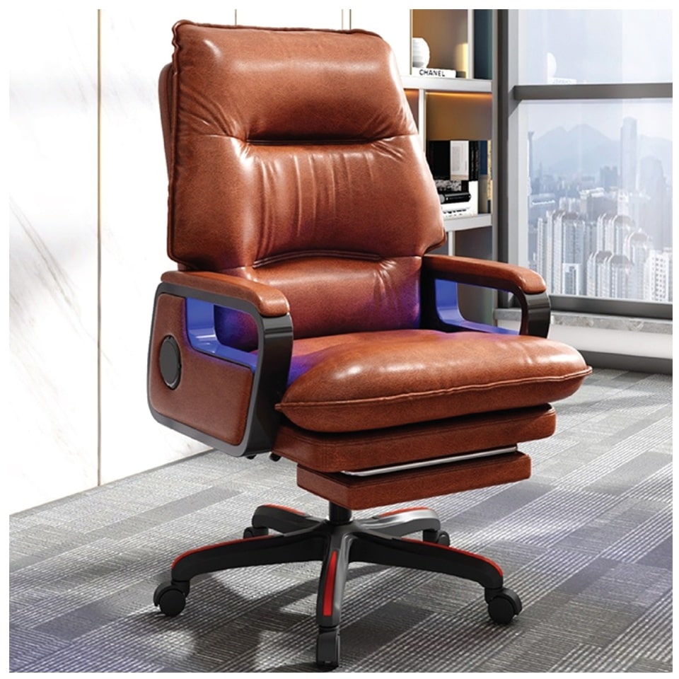 Ghế massage văn phòng cao cấp da PU bò được làm từ chất liệu da công nghiệp giả bò cao cấp