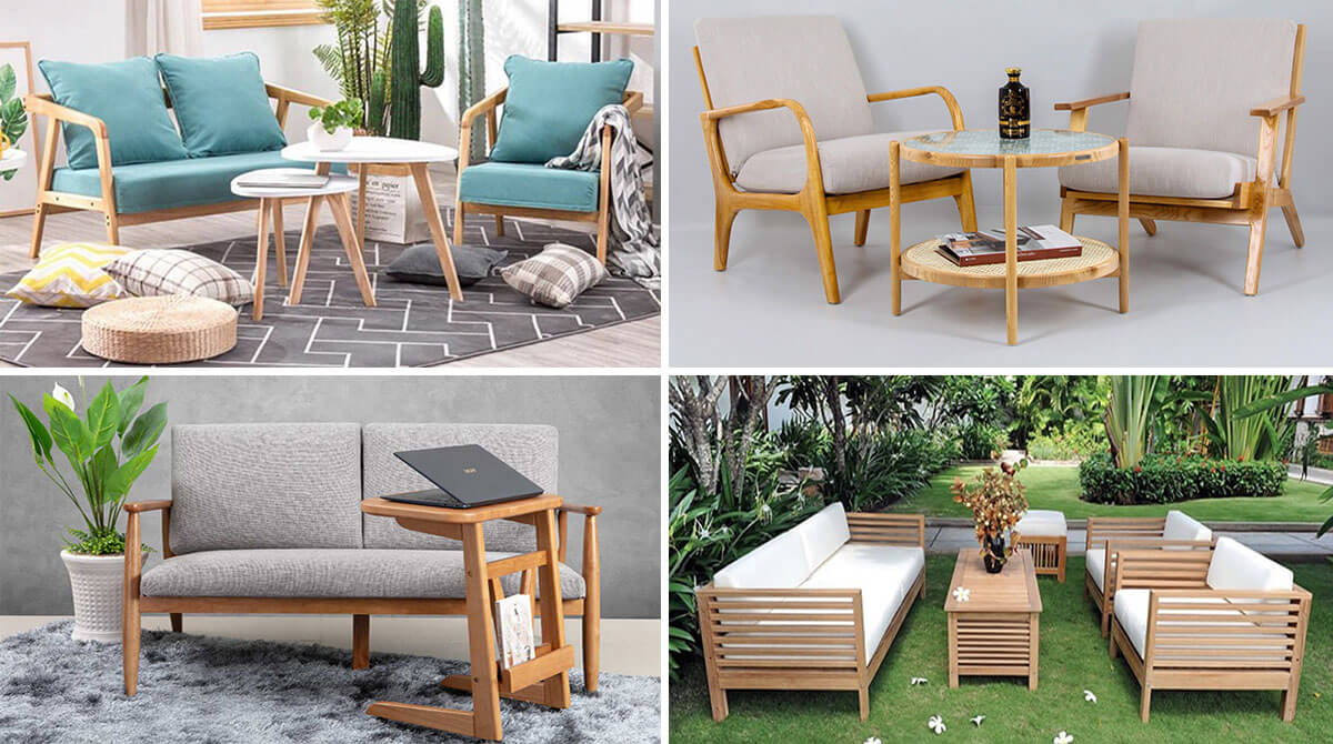 Một vài mẫu bàn ghế gỗ phòng khách giá 3 triệu phong cách châu Âu đẹp mắt