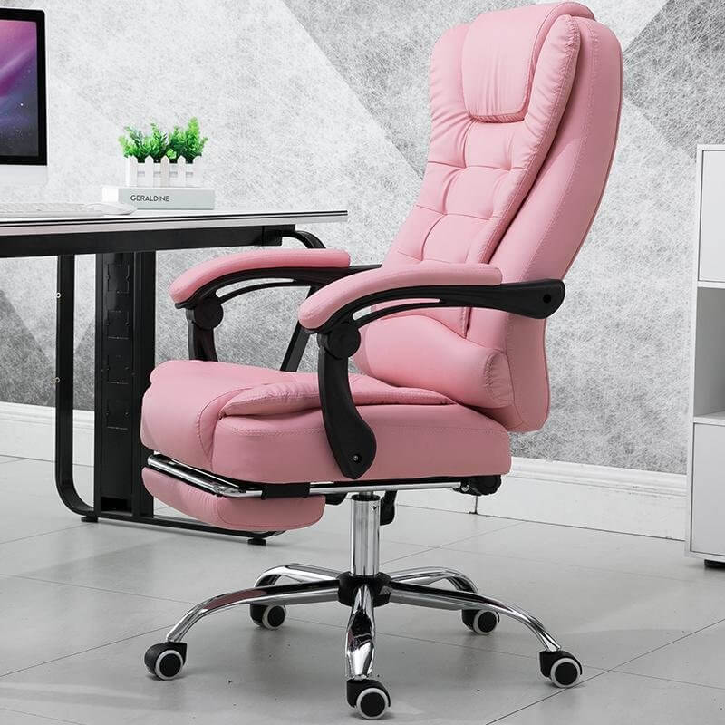 Sản phẩm ghế văn phòng màu hồng có chất lượng cao cấp tốt cho sức khỏe người dùng