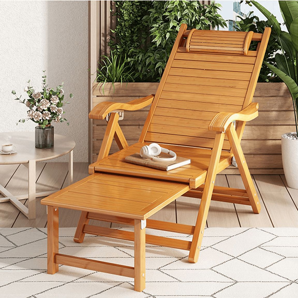 Thiết kế ghế thư giãn gỗ sang trọng được làm từ gỗ hương