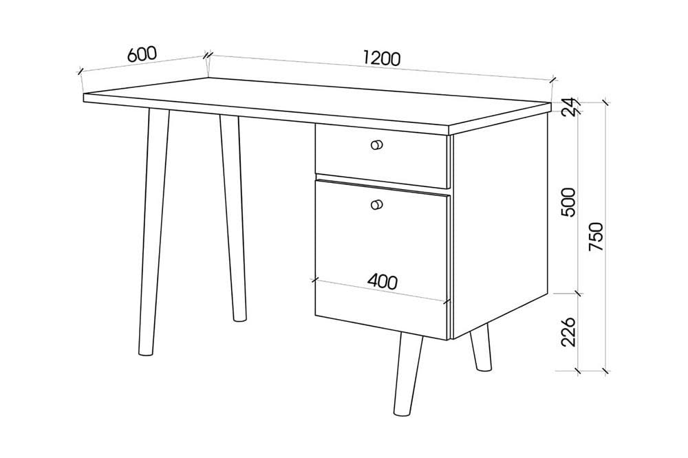 Tiêu chuẩn kích thước bàn làm việc trong phòng ngủ
