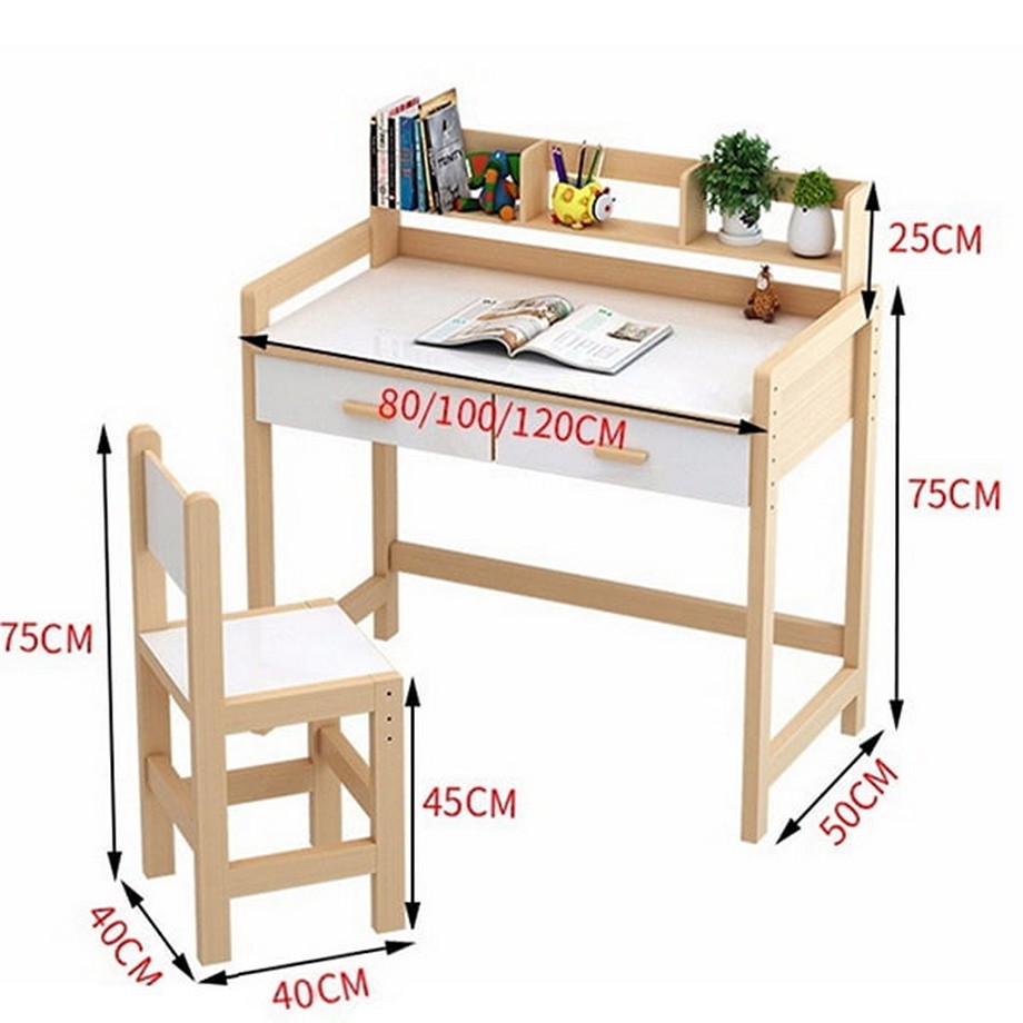 Tiêu chuẩn kích thước chiều cao bàn học sinh cấp 2