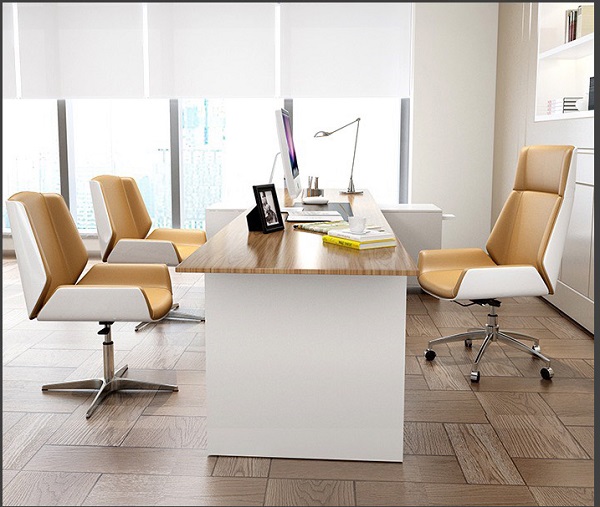 Ghế da xoay văn phòng dành cho nhân viên thường có thiết kế nhỏ gọn và đơn giản