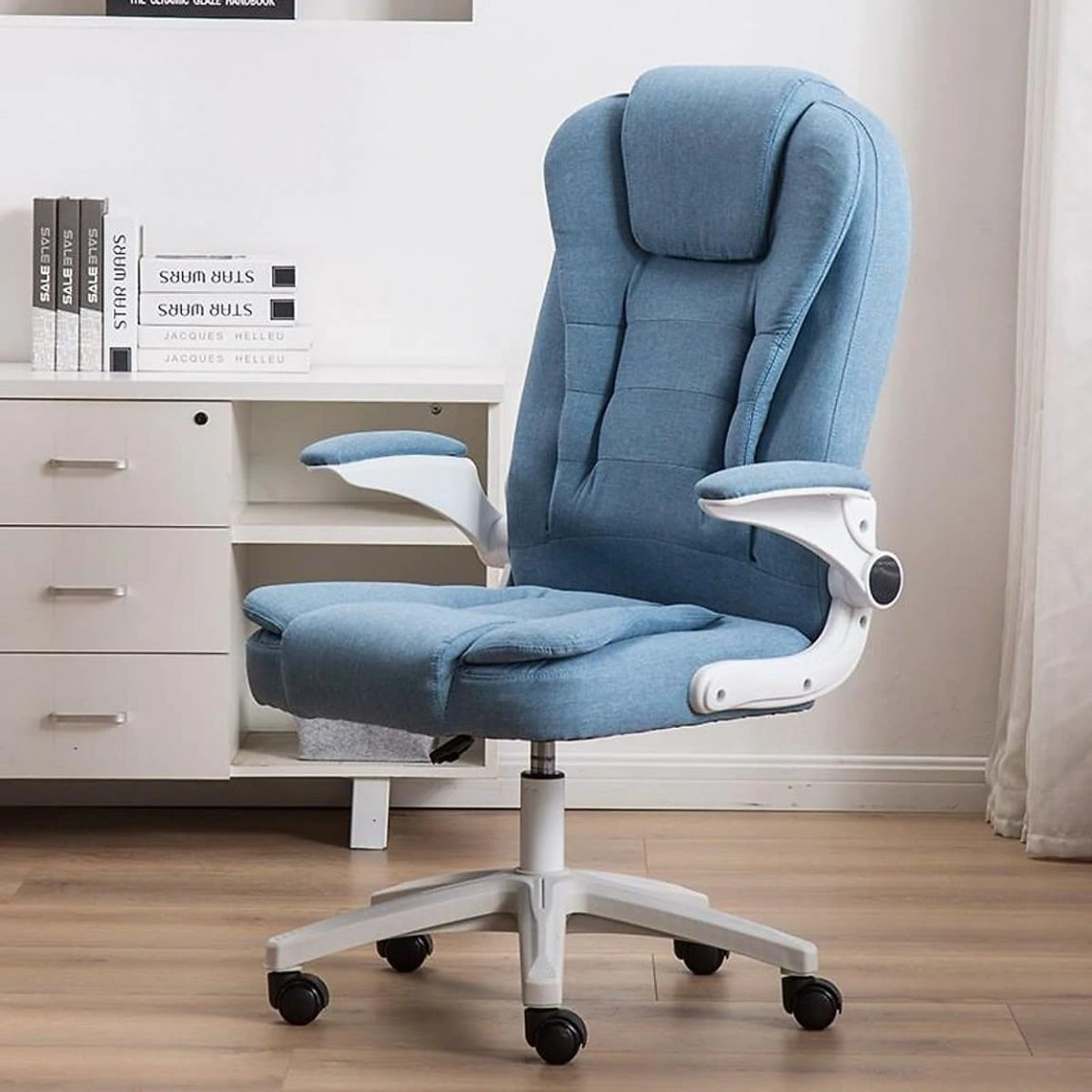 Chiêm ngưỡng các mẫu ghế xoay văn phòng màu xanh bọc vải nỉ