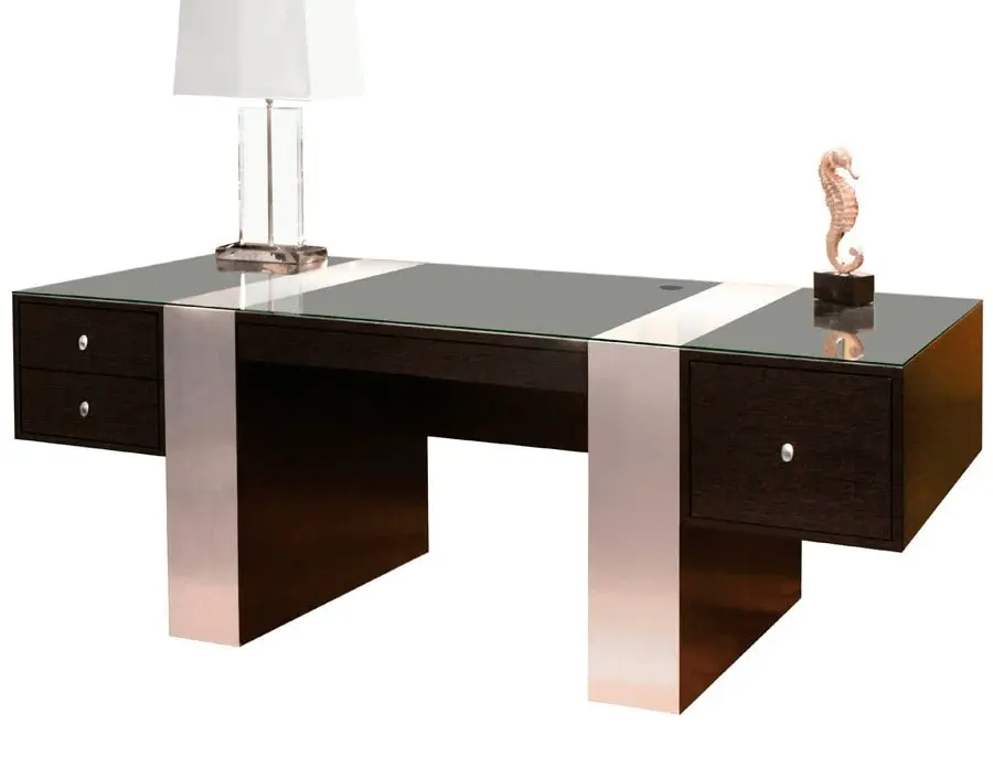 Thiết kế mẫu bàn làm việc giám đốc HK Desk B12 mới lạ
