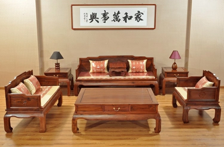 Bộ bàn ghế gỗ phòng khách giá dưới 7 triệu gỗ tự nhiên