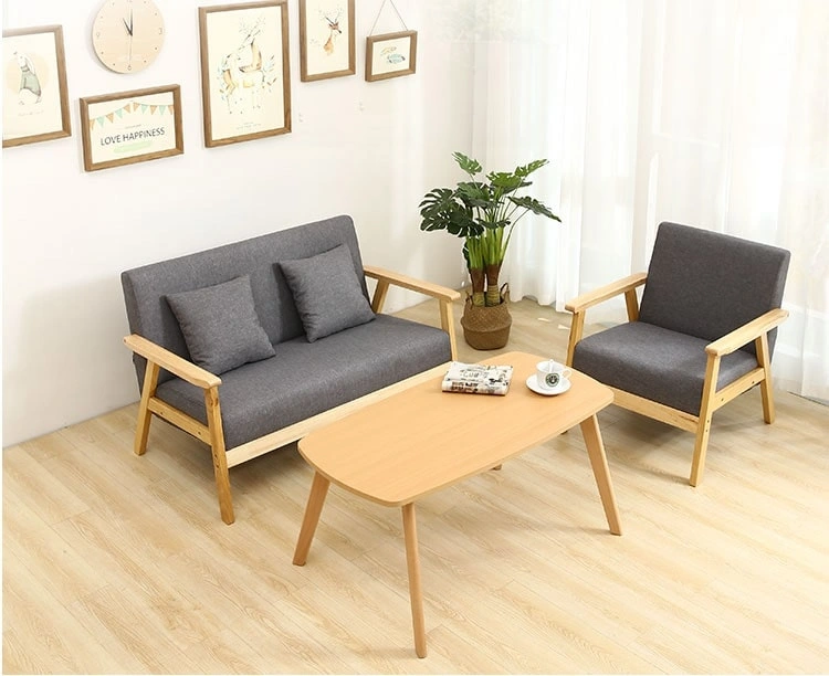 Bộ bàn ghế gỗ phòng khách giá dưới 7 triệu kết hợp sofa