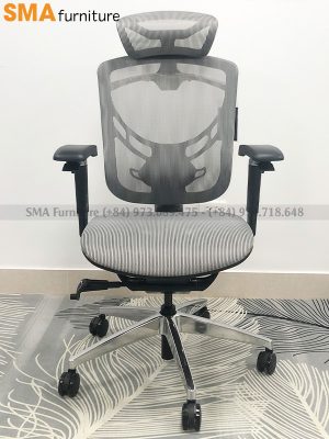 Ghế Công Thái Học Ivino - GT Chair Xám - Đen