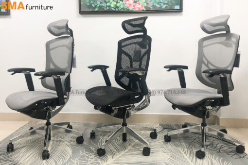 Ghế Công Thái Học Ivino - GT Chair Xám - Đen