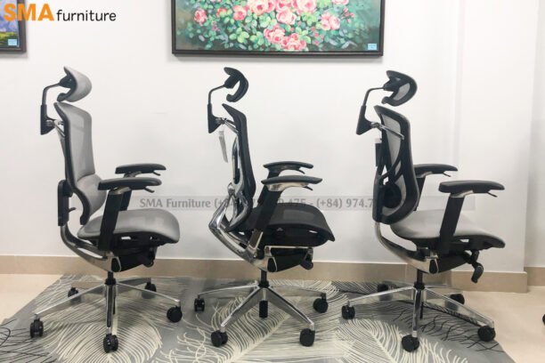 Ghế Công Thái Học Ivino - GT Chair Xám - Đen