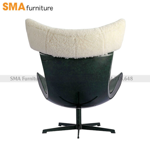 Ghế Thư Giãn Lounge & Ottoman Da Lông Cừu