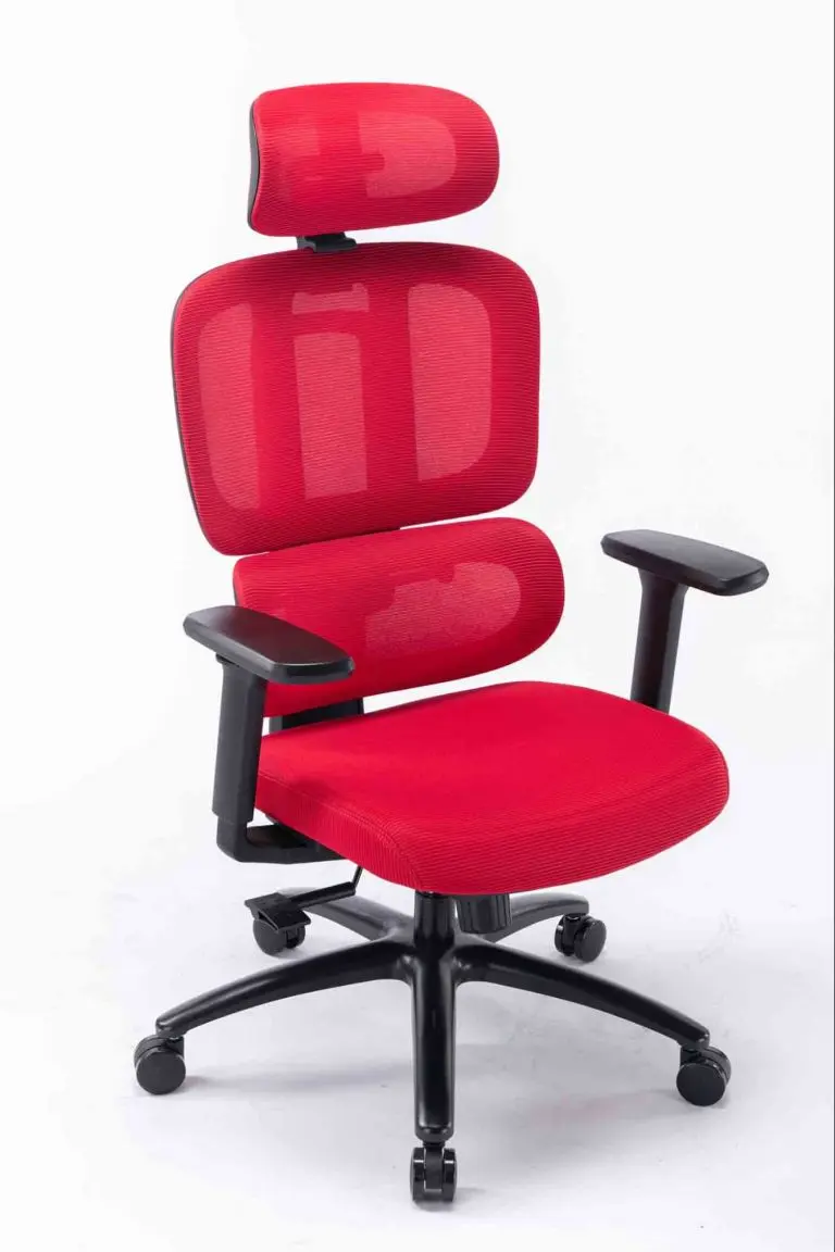 Tham khảo các mẫu ghế văn phòng màu đỏ có thêm tựa đầu