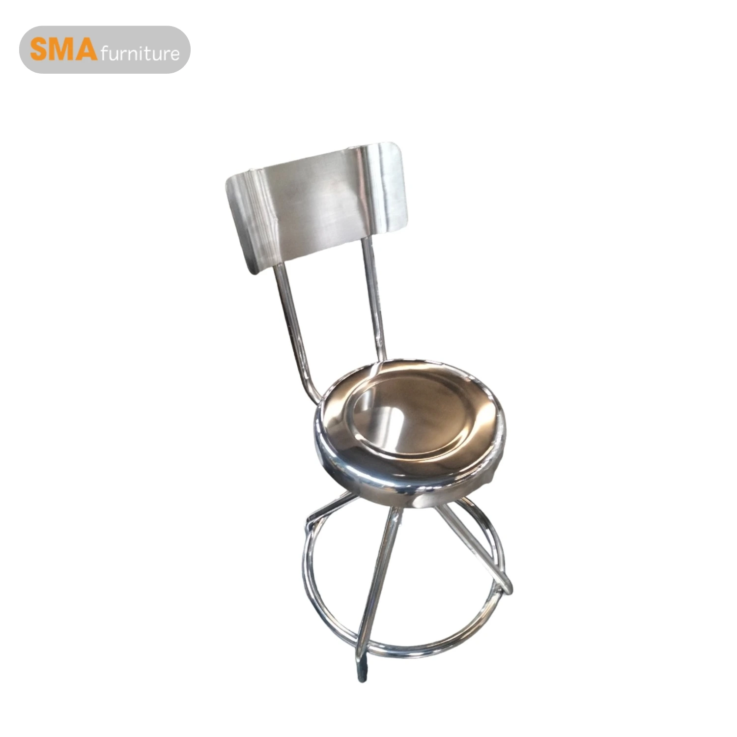 Ghế tựa inox có chân gấp gọn