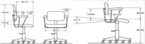 Kích thước ghế làm việc tiêu chuẩn cho mọi đối tượng