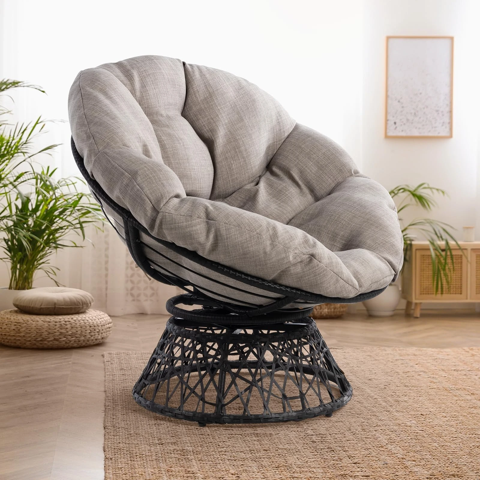 Ghế nhựa thư giãn papasan đơn