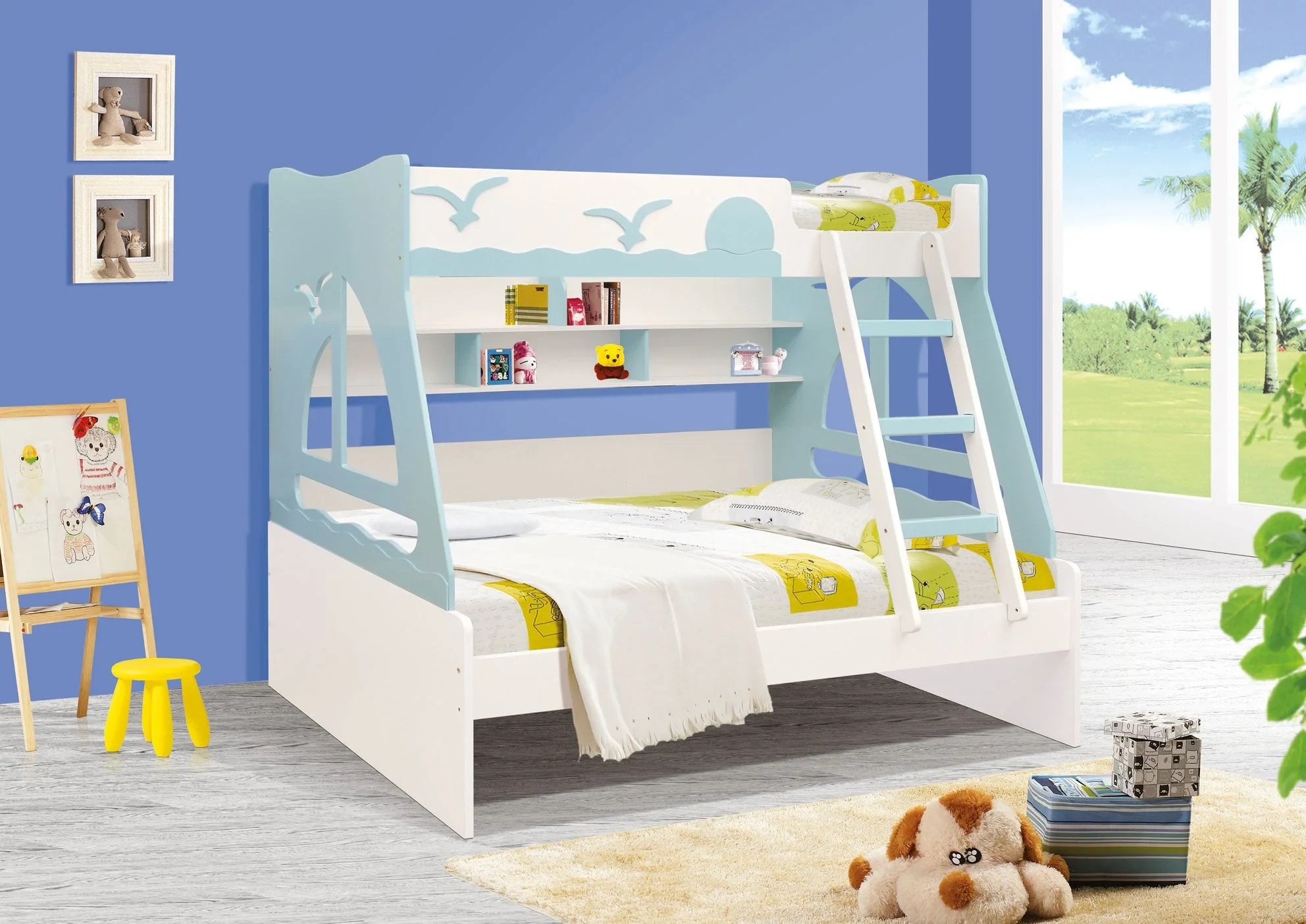 Giường tầng kích thước cho trẻ từ 6 - 9 tuổi
