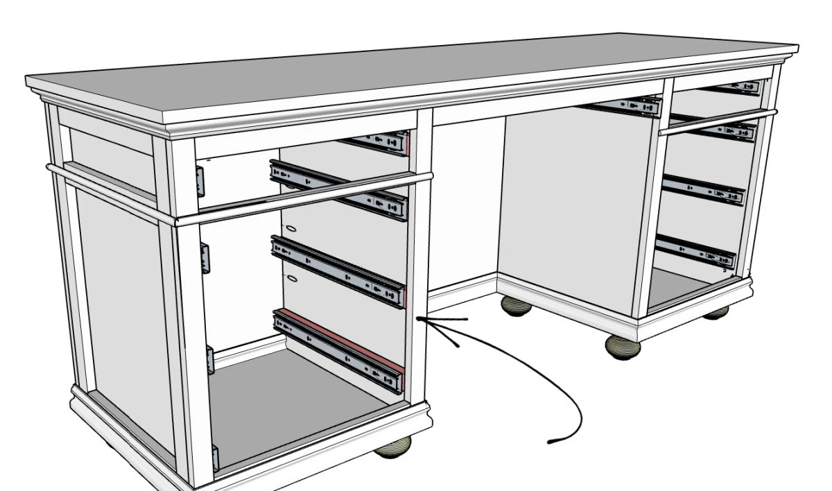 SMA Furniture hướng dẫn cách lắp hộc bàn