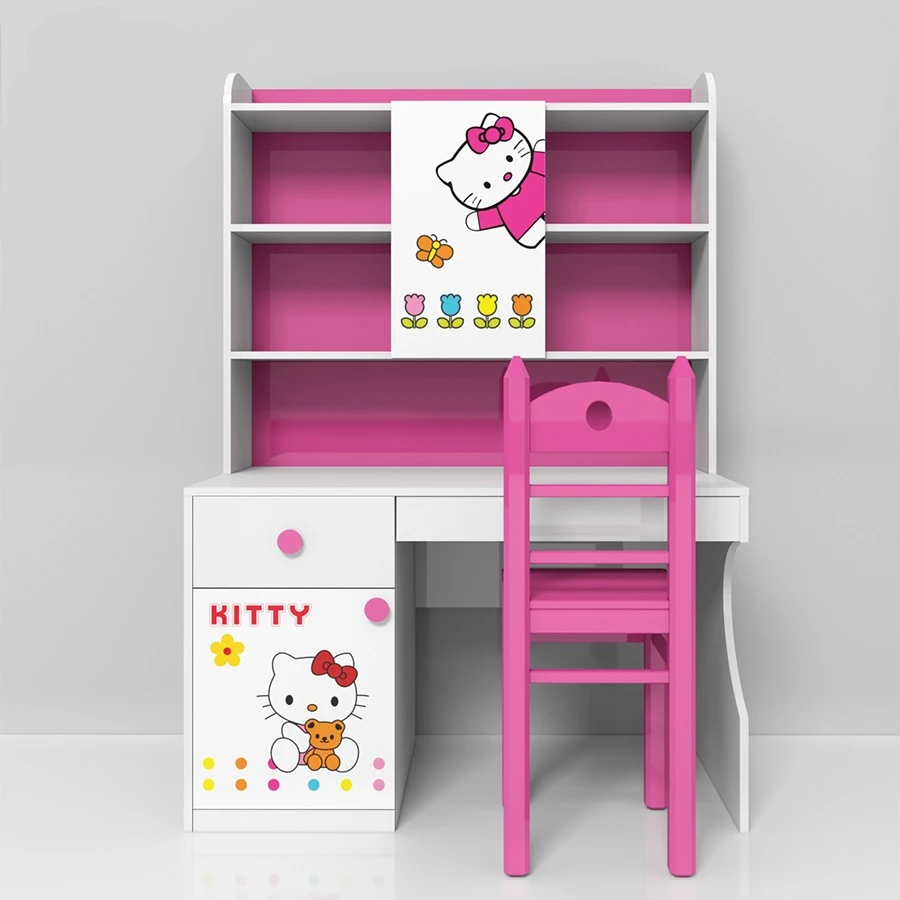 Bàn học Hello Kitty có giá sách