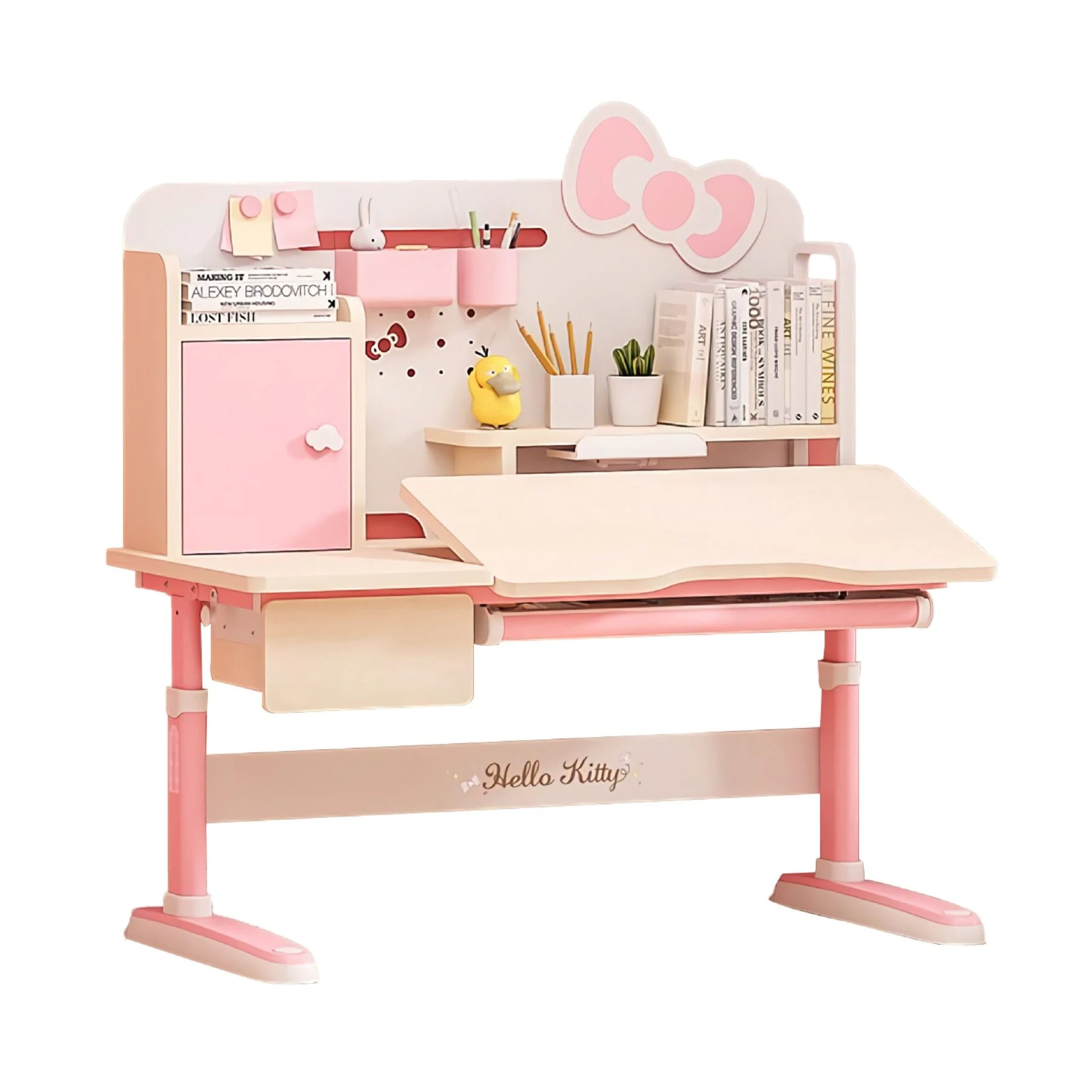 Bàn học Hello Kitty chống gù được rất nhiều khách hàng tại SMA Furniture yêu thích