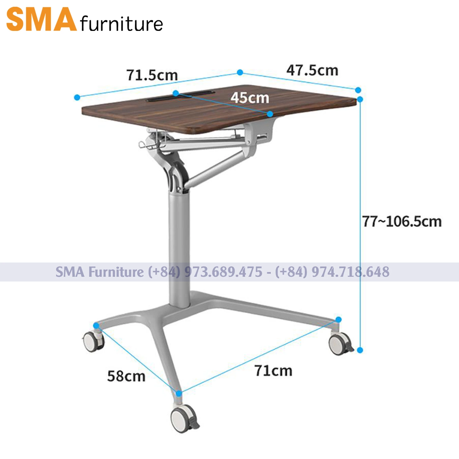 Bàn làm việc di động thông minh SMA Table Laptop 01