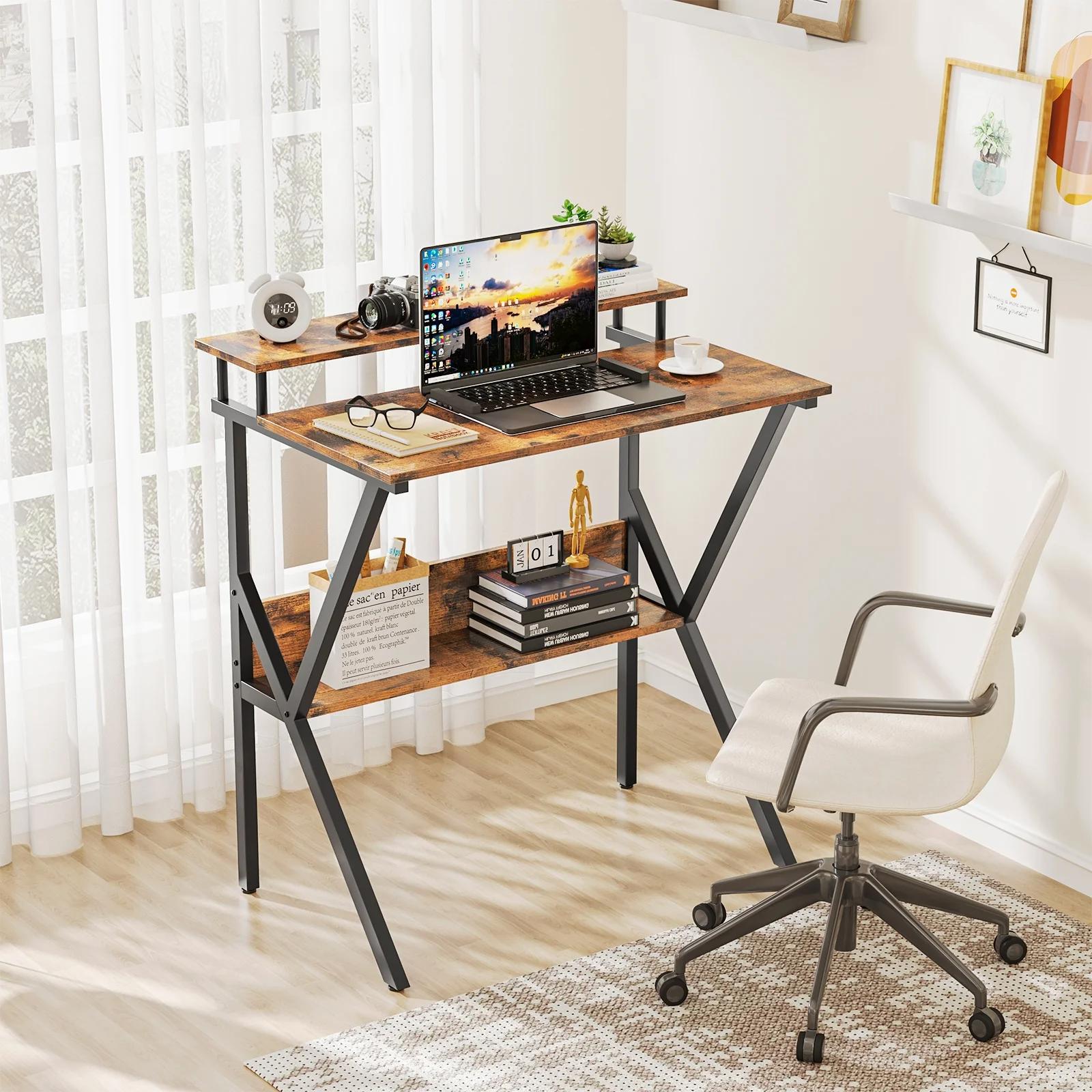 Bàn làm việc 80cm chân sắt cho những ai yêu thích sự đơn giản