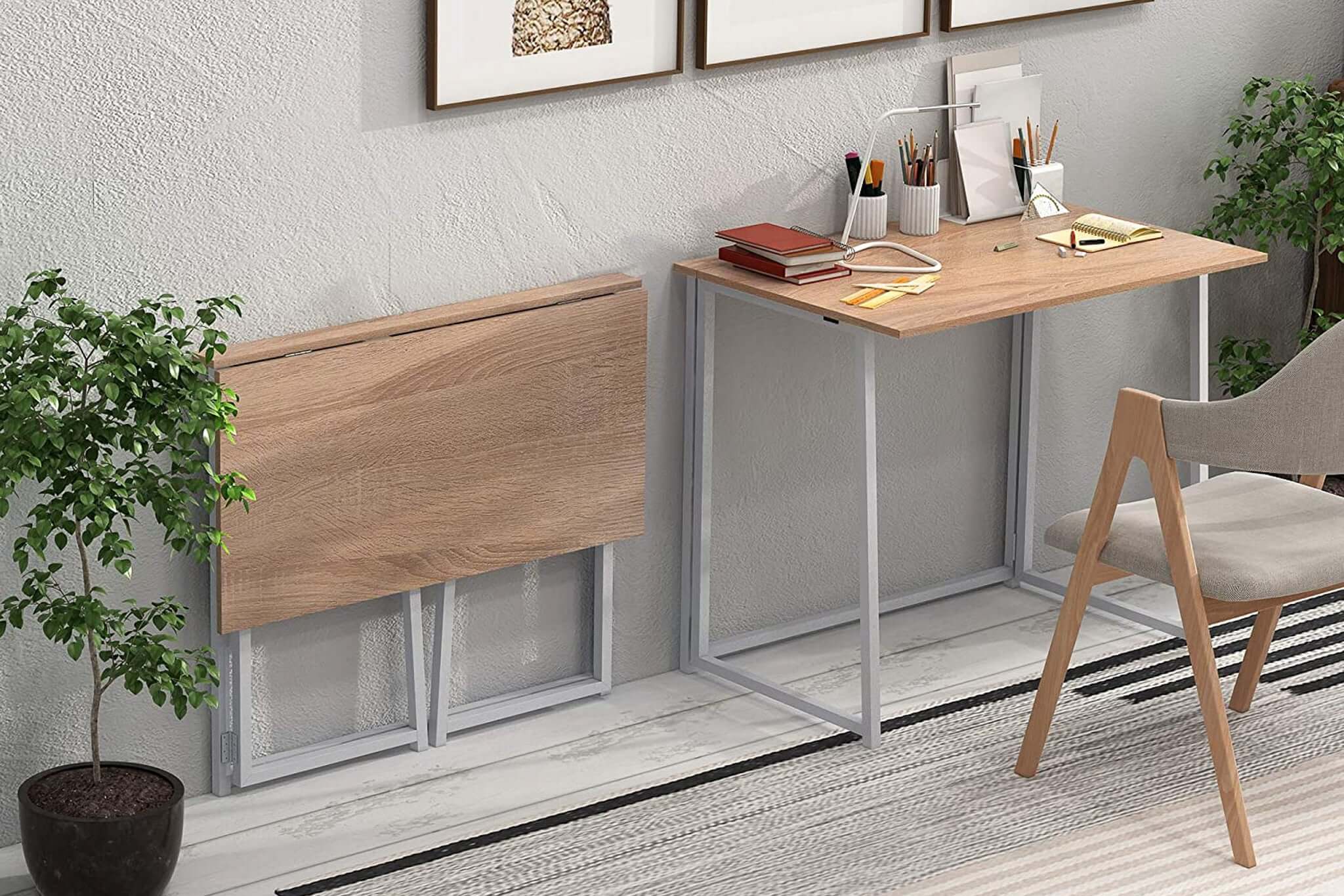 Bàn làm việc chân sắt 80cm tiện dụng và hiện đại