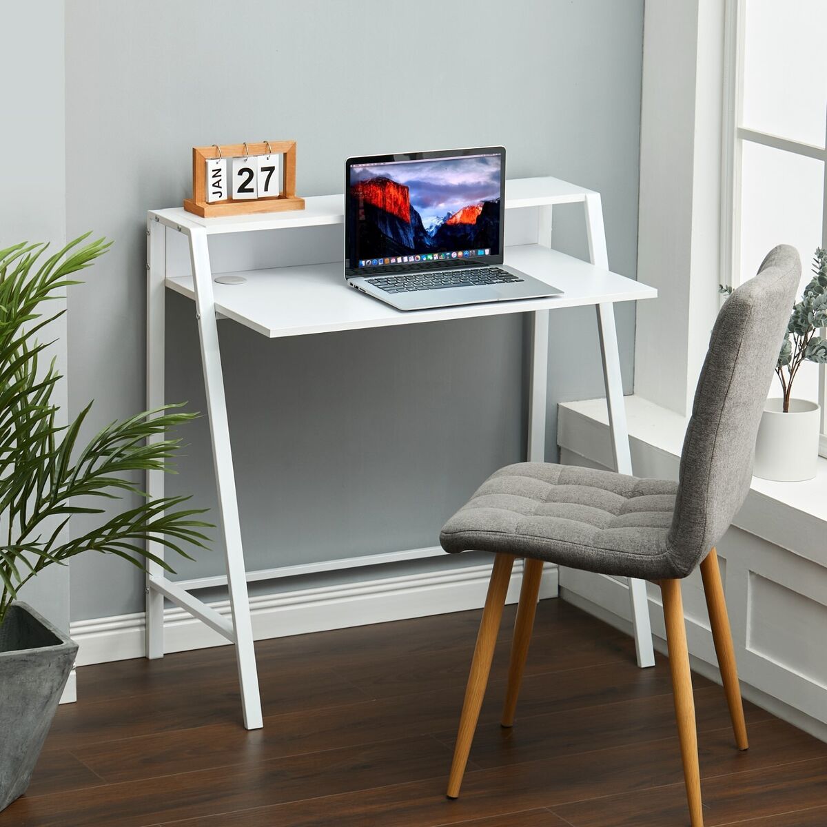 Bàn làm việc gỗ 80cm 2 tầng đẹp đang rất thịnh hành tại SMA Furniture