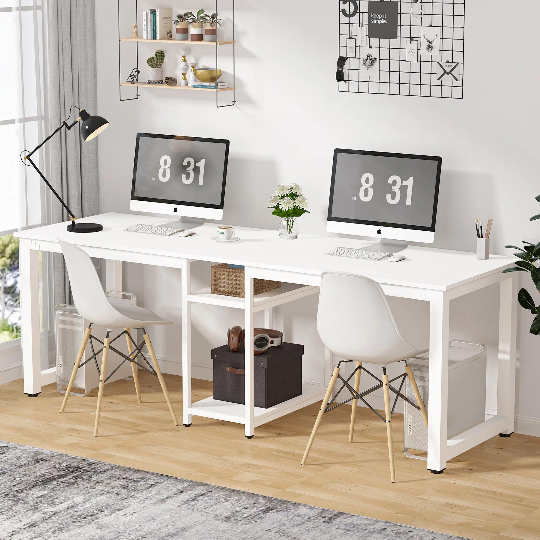 Mẫu bàn làm việc đôi hiện đại được nhiều khách hàng của SMA Furniture yêu thích