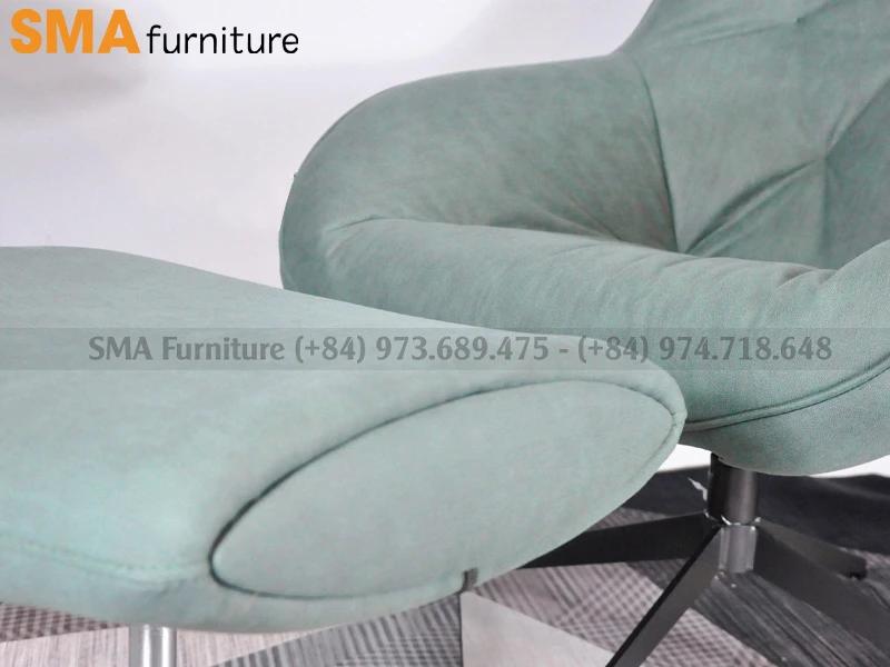 Ghế nằm thư giãn Arm Chair NF9 - Da Lộn Màu Xanh