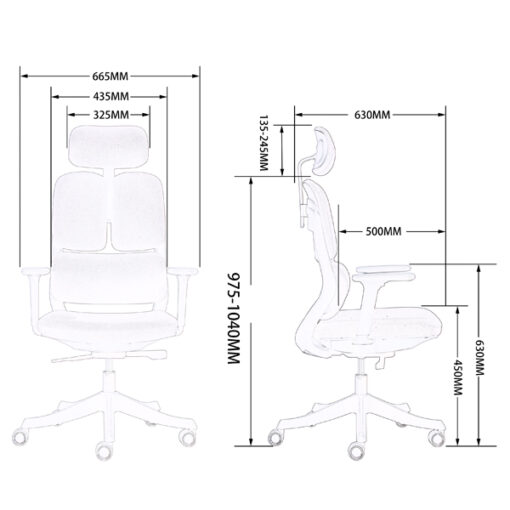 Cấu tạo của ghế lưới văn phòng GL-SMA 06