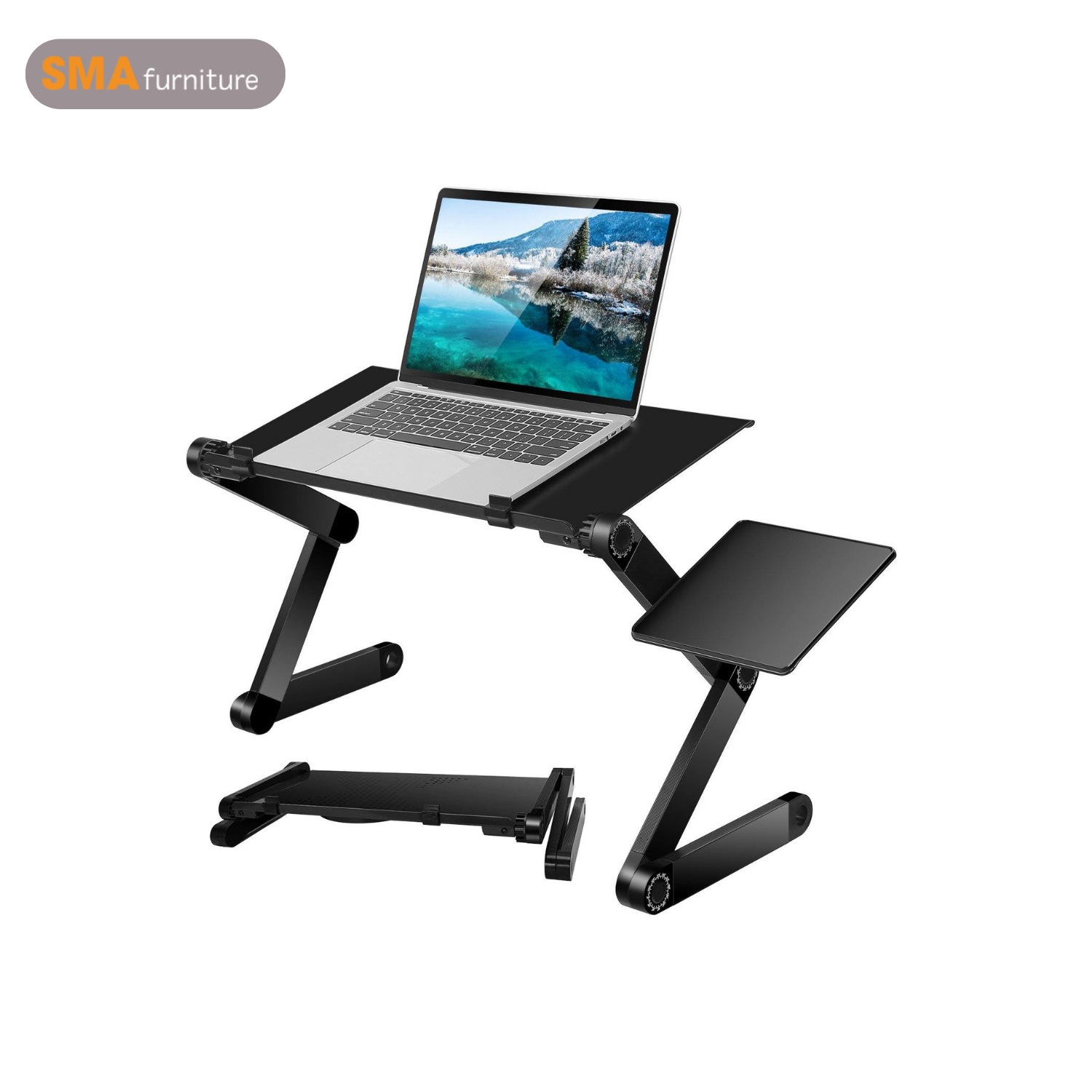 Bàn để laptop trên giường có thể xoay nghiêng 30 độ