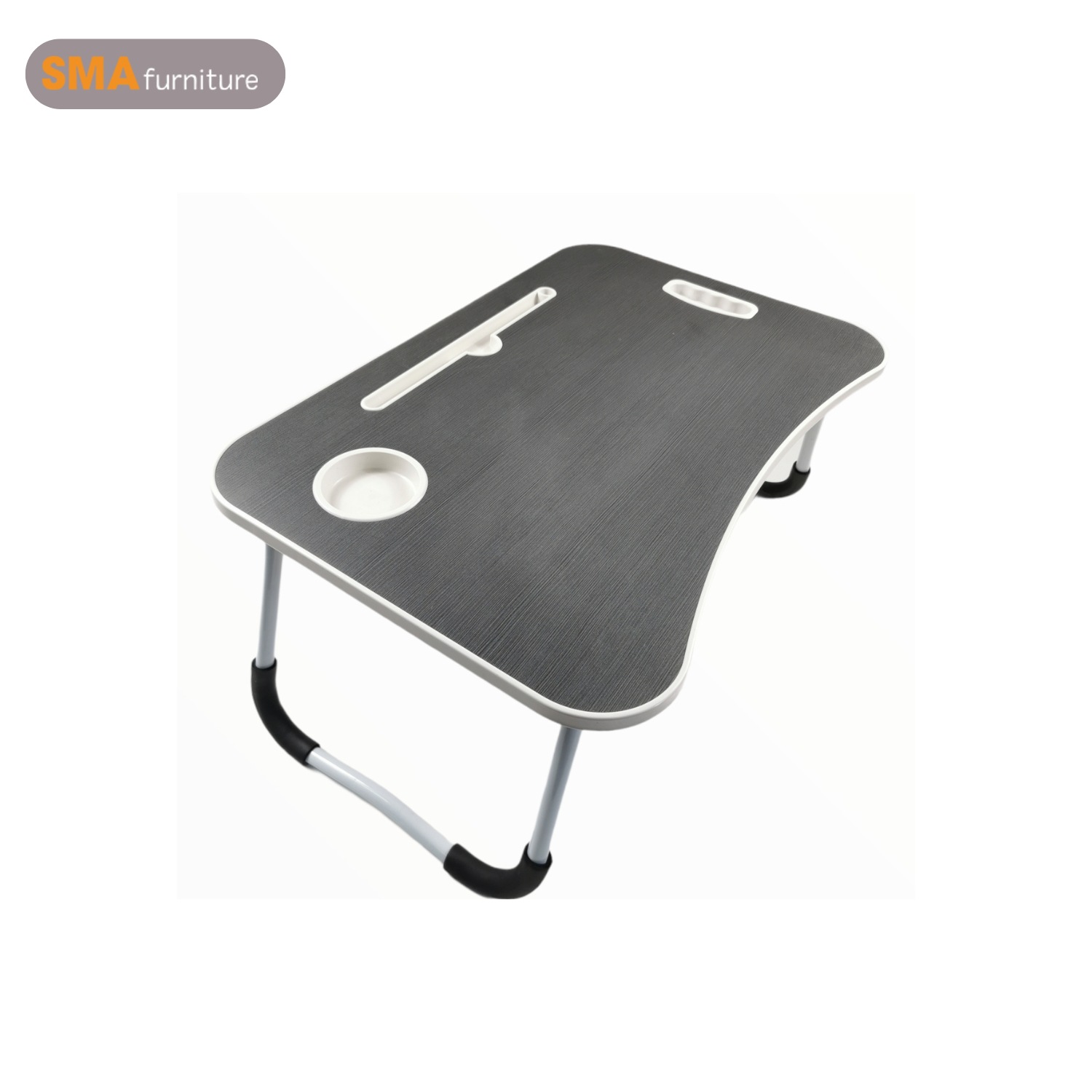 Thiết kế khe rãnh trên bàn để laptop trên giường giúp tạo điểm tựa chắc chắn để đặt thiết bị điện tử