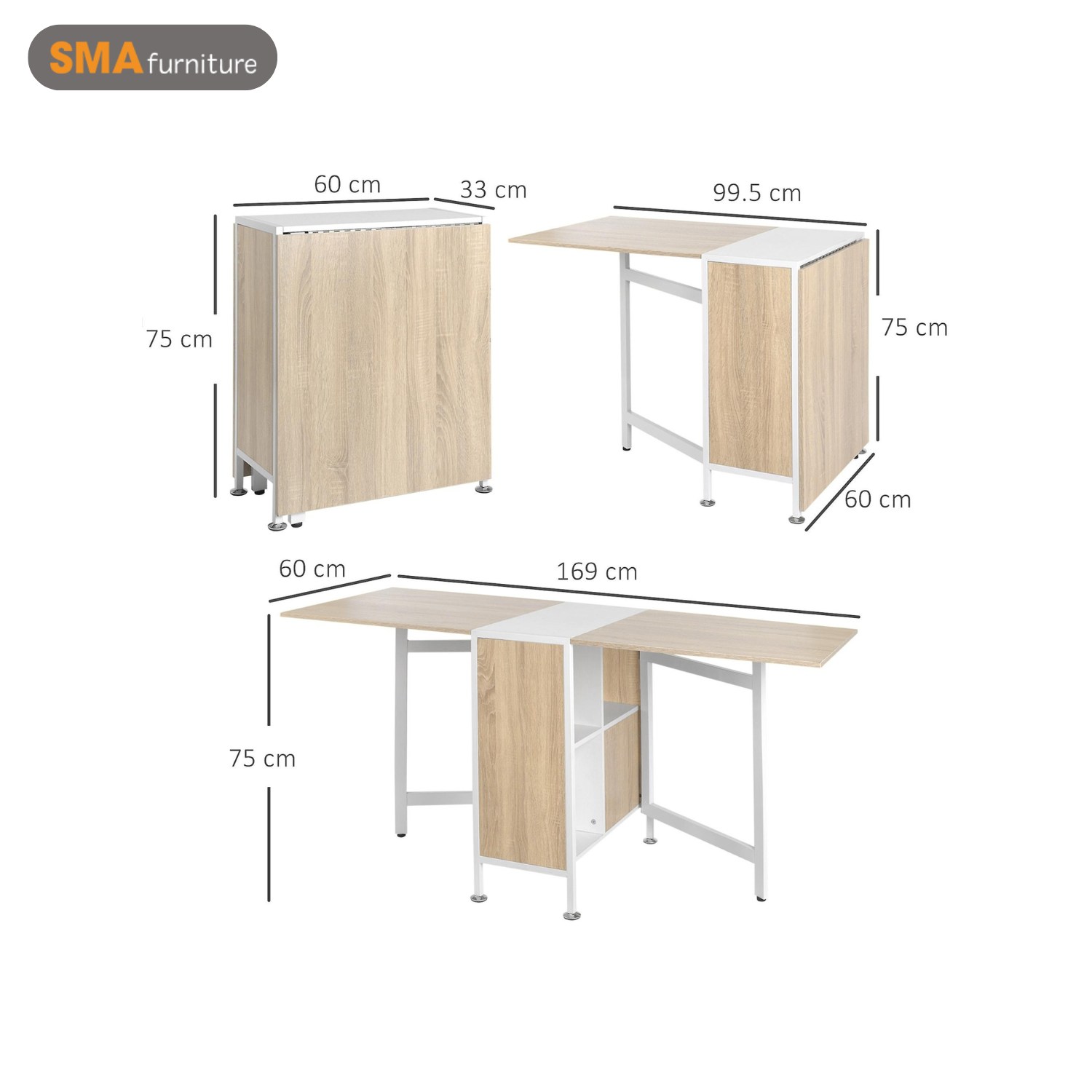 Bàn gấp thông minh có tính thẩm mỹ cao