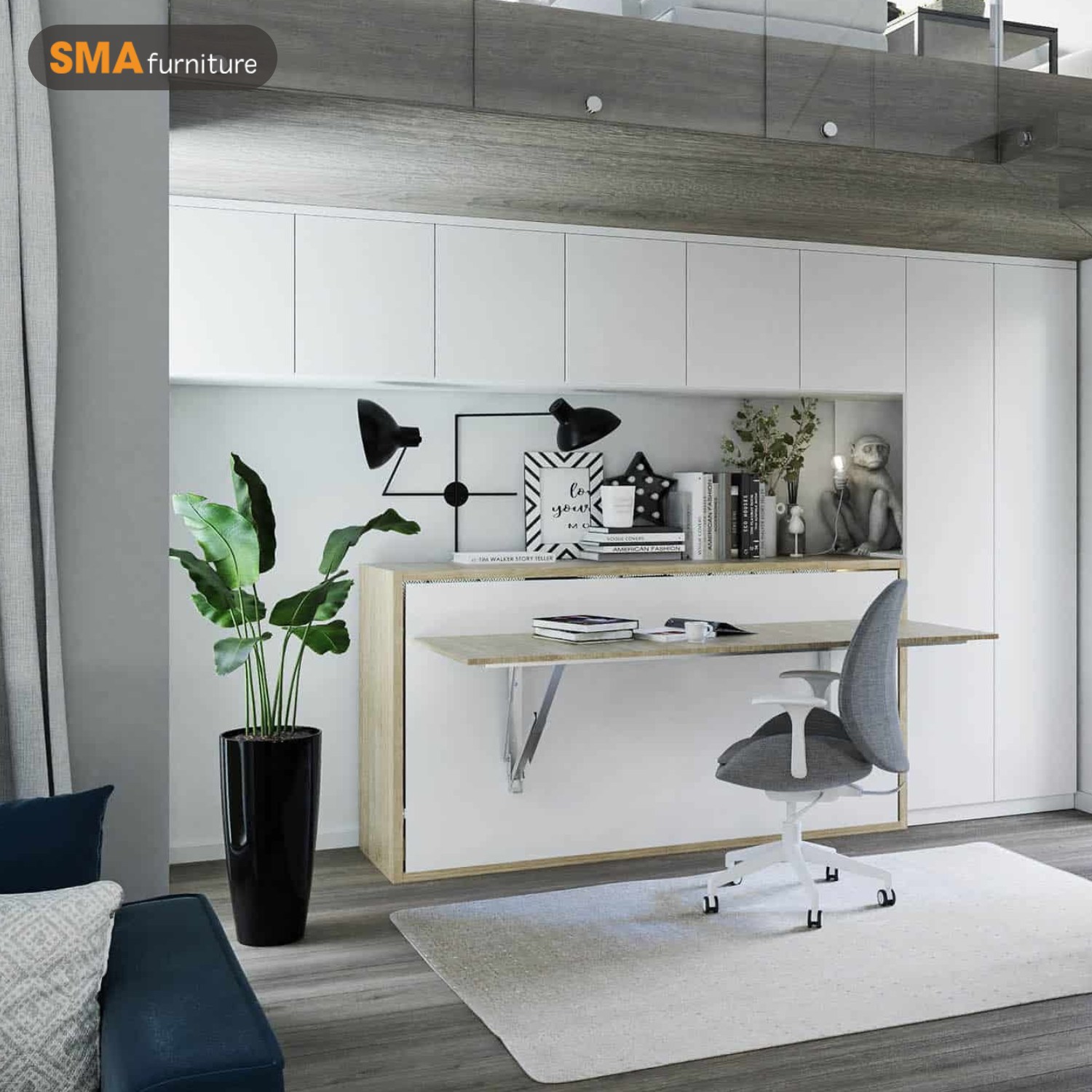 Bàn gấp gọn thông minh có kích thước đa dạng