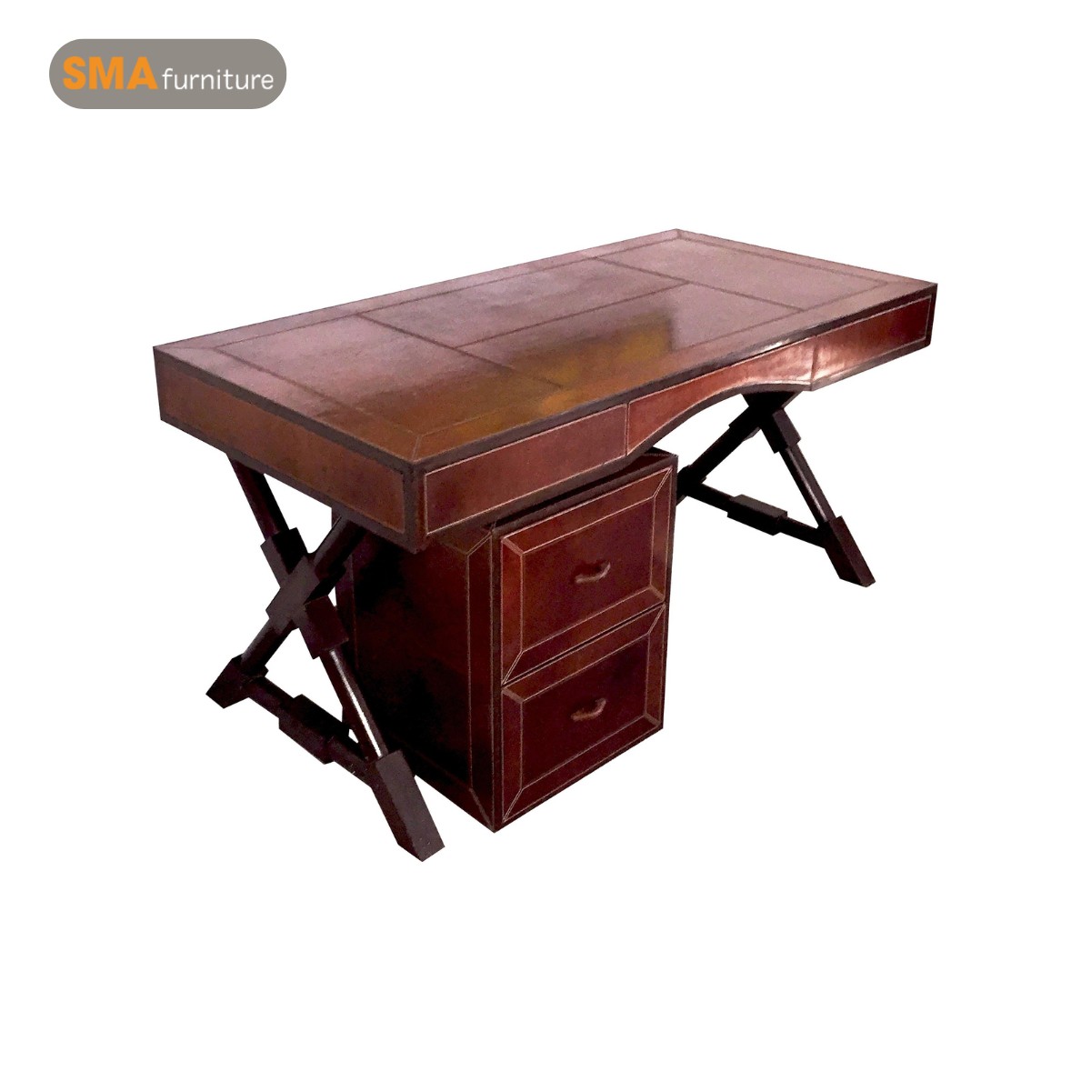 Kết hợp chân bàn sắt và mặt gỗ mang vẻ đẹp hiện đại, tinh tế