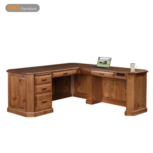 Mẫu bàn giám đốc 1m8 BGD683 bằng gỗ tự nhiên sang trọng