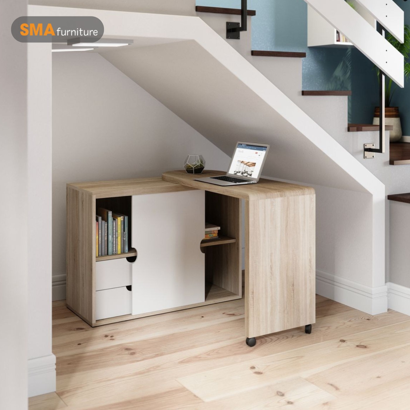 Mẫu bàn ghế gỗ cao su có chiều rộng 1m2