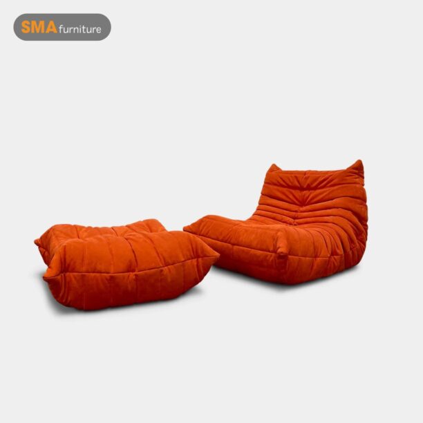 Chất liệu ghế Togo thư giãn cao cấp, bề mặt tiếp xúc mềm mại mang lại sự thoải mái