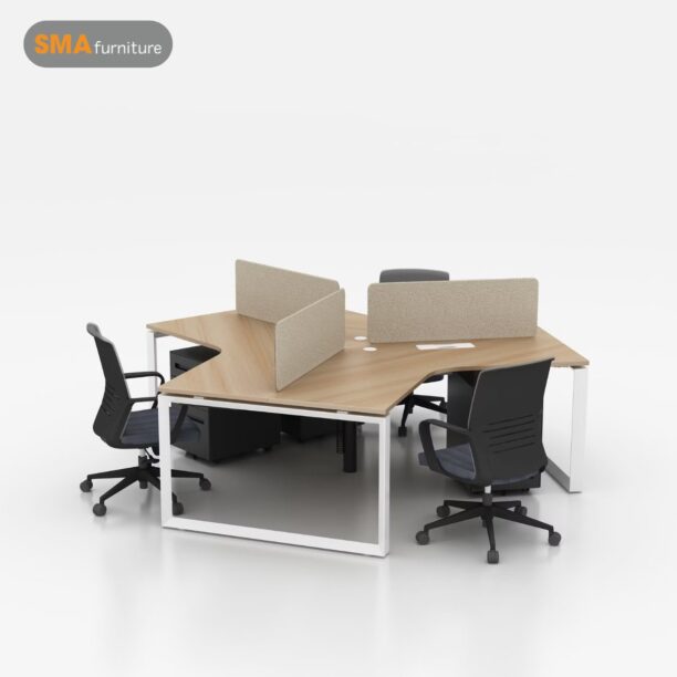 Bàn module bàn làm việc 3 người MLV622 phong cách hiện đại