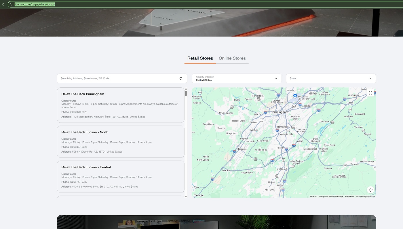 kiểm tra ghế LiberNovo Omni chính hãng