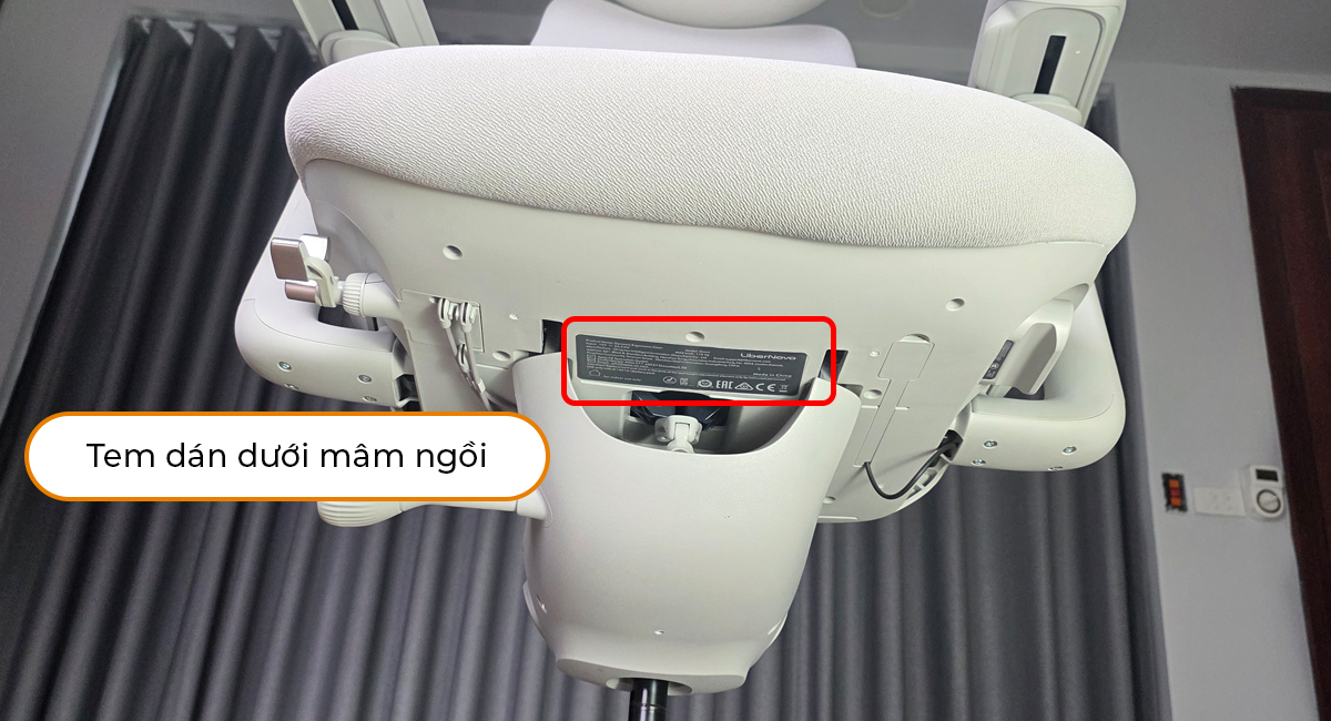 kiểm tra mã vạch ghế LiberNovo Omni chính hãng