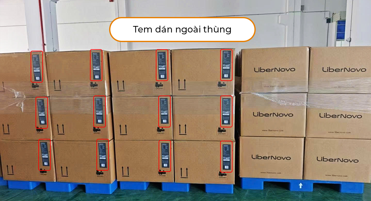 kiểm tra tem mác ghế LiberNovo Omni chính hãng